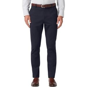 Mizzen + Main Upton Chino Pant Straight Leg Black Four Way Stretch $148 Sz 38/32